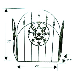 Texan Fireplace Screen