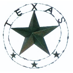 29” Texas Star w/Barb wire